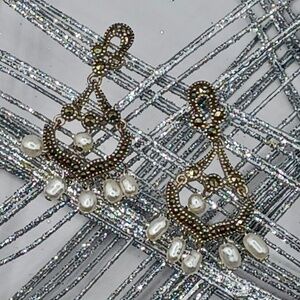 Vintage Judith Jack chandelier earrings